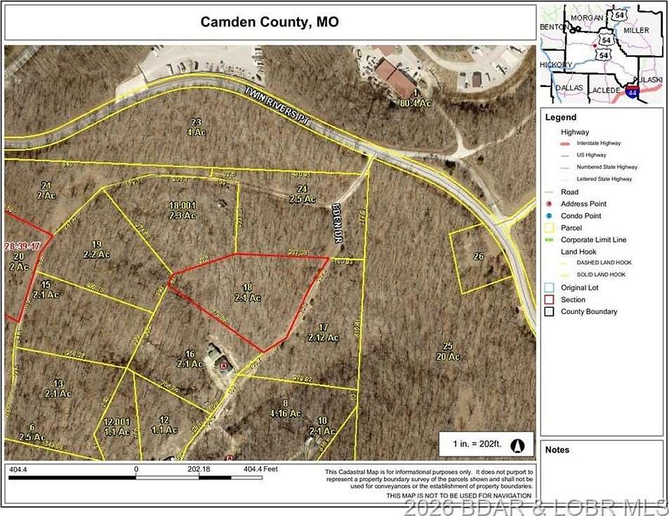 2.1 Acres of Residential Land for Sale in Camdenton, Missouri