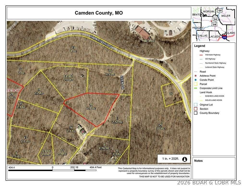 2.1 Acres of Residential Land for Sale in Camdenton, Missouri