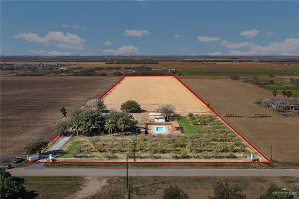 10.4 Acres of Land with Home for Sale in La Feria, Texas