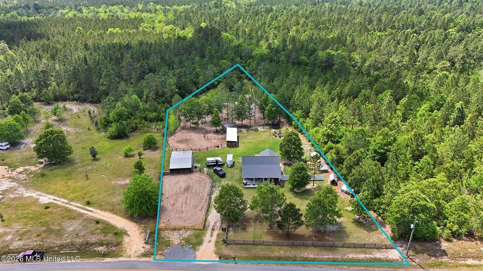 2.2 Acres of Land with Home for Sale in McHenry, Mississippi