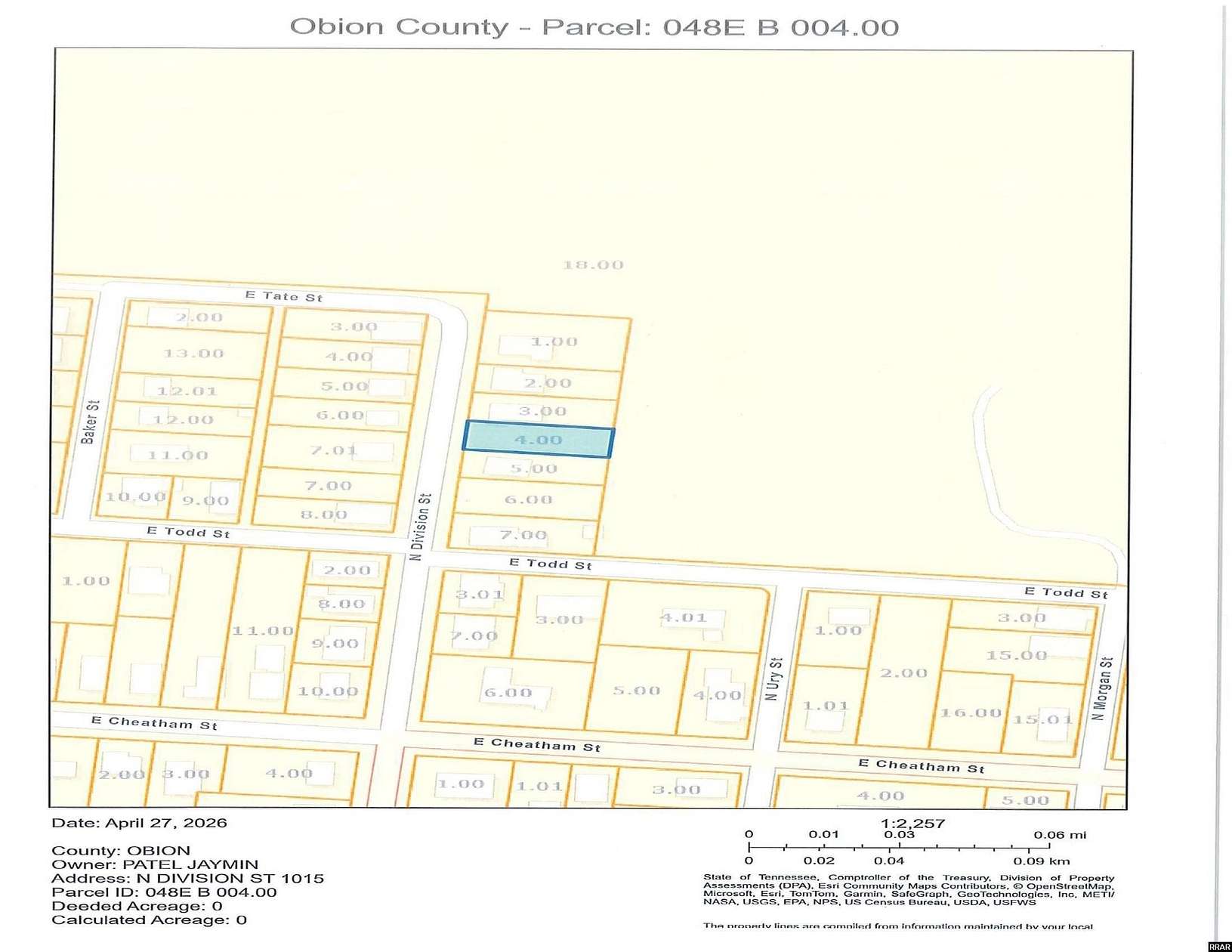 0.17 Acres of Residential Land for Sale in Union City, Tennessee