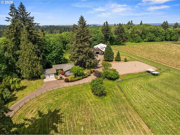 5 Acres of Land with Home for Sale in Aurora, Oregon