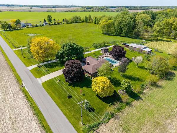 10 Acres of Recreational Land with Home for Sale in Claypool, Indiana