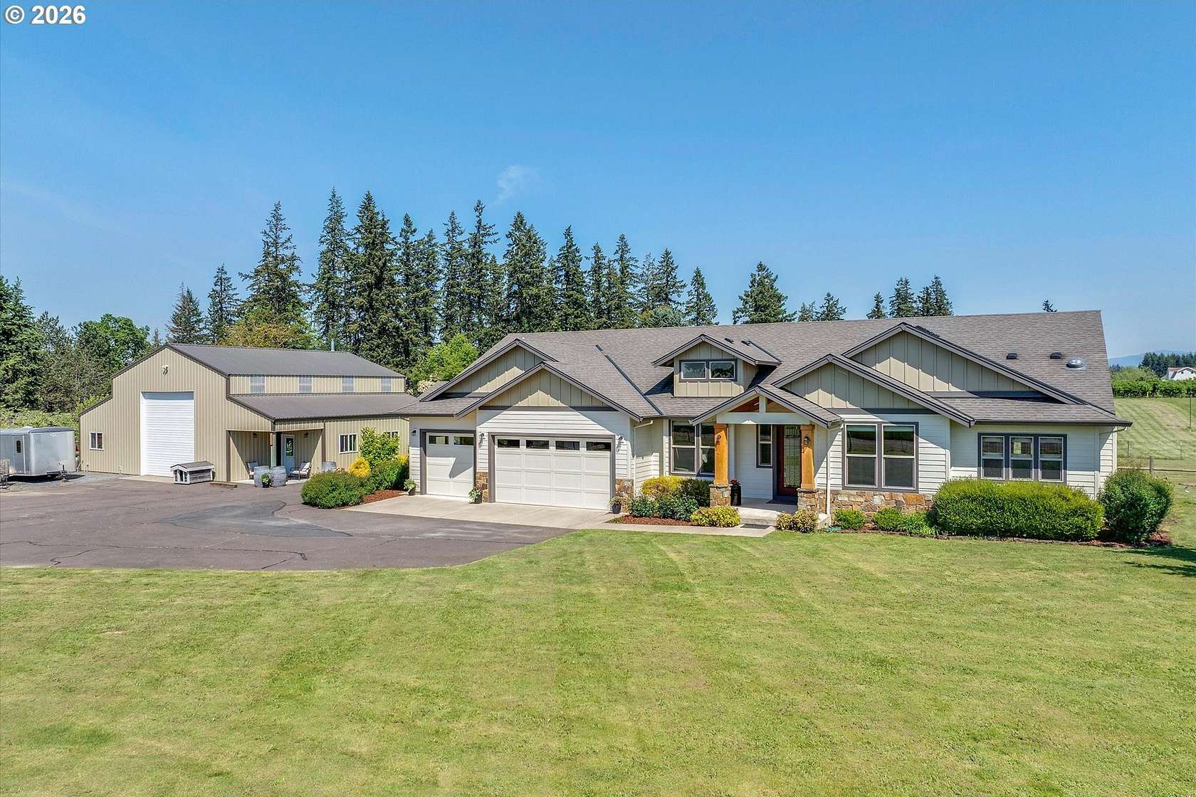 2.54 Acres of Land with Home for Sale in Canby, Oregon