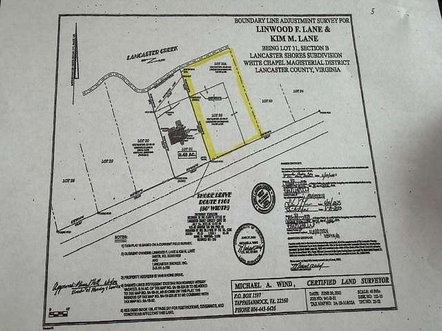 4.25 Acres of Land for Sale in Lancaster, Virginia