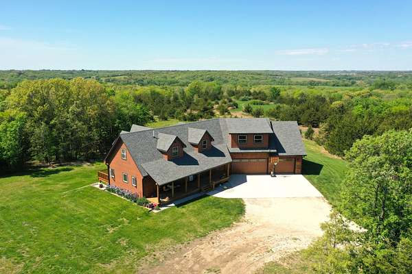 10 Acres of Recreational Land with Home for Sale in New Virginia, Iowa