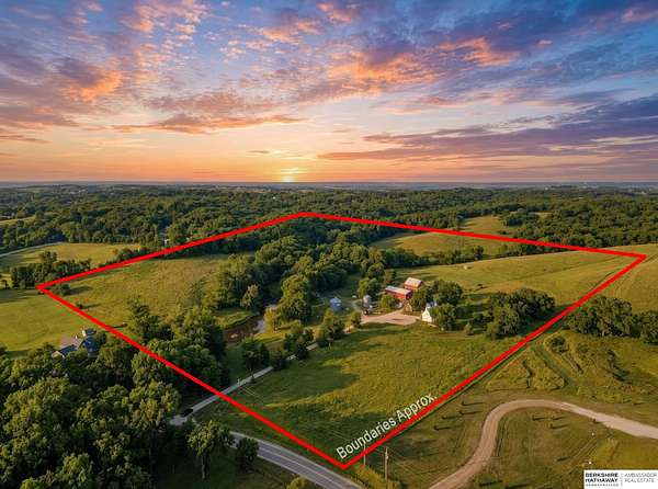 30 Acres of Agricultural Land with Home for Sale in Fort Calhoun, Nebraska
