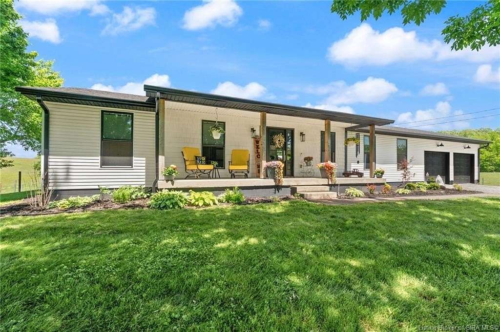 38.9 Acres of Agricultural Land with Home for Sale in Fredericksburg, Indiana