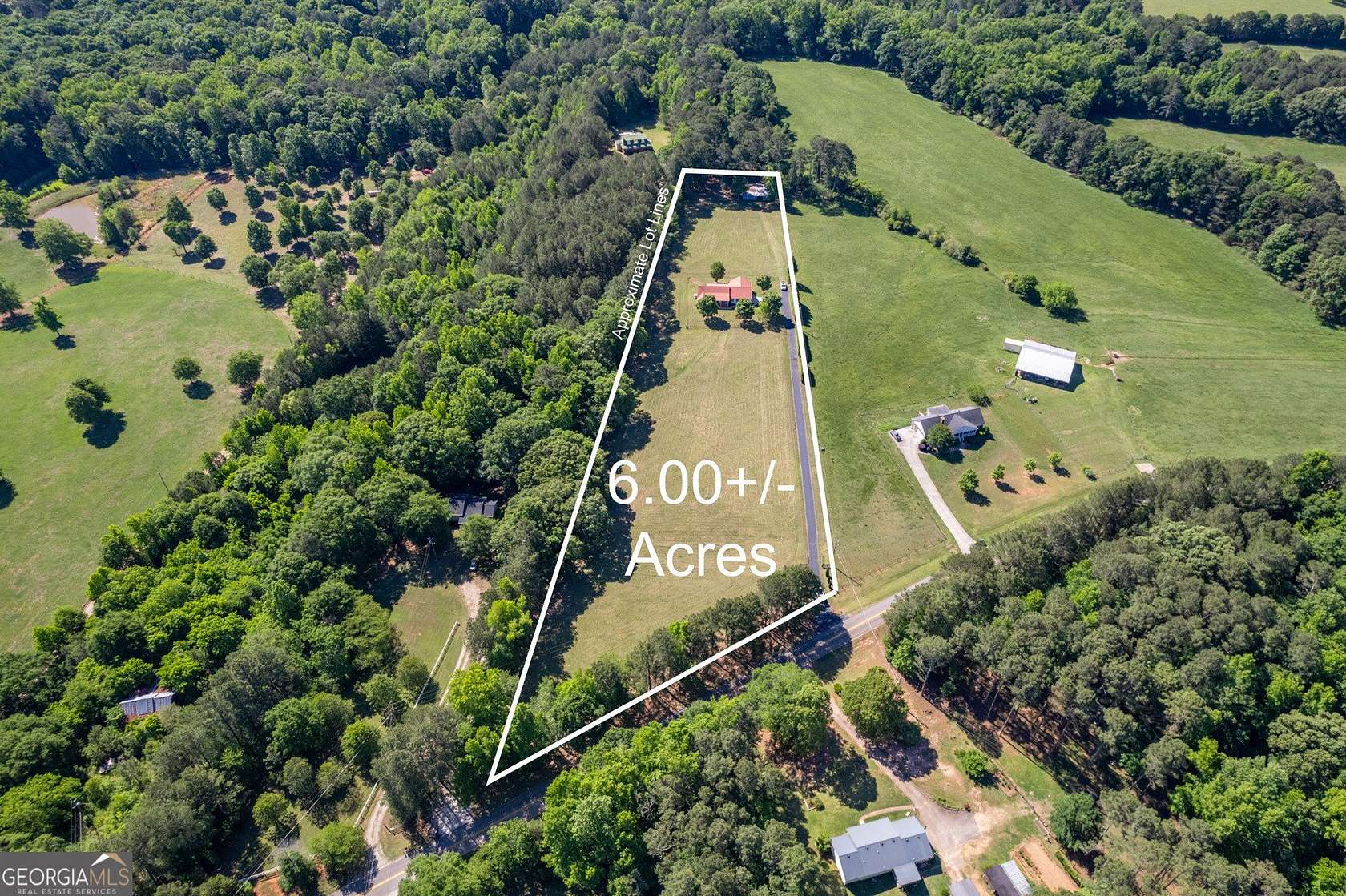 6 Acres of Land with Home for Sale in Monroe, Georgia