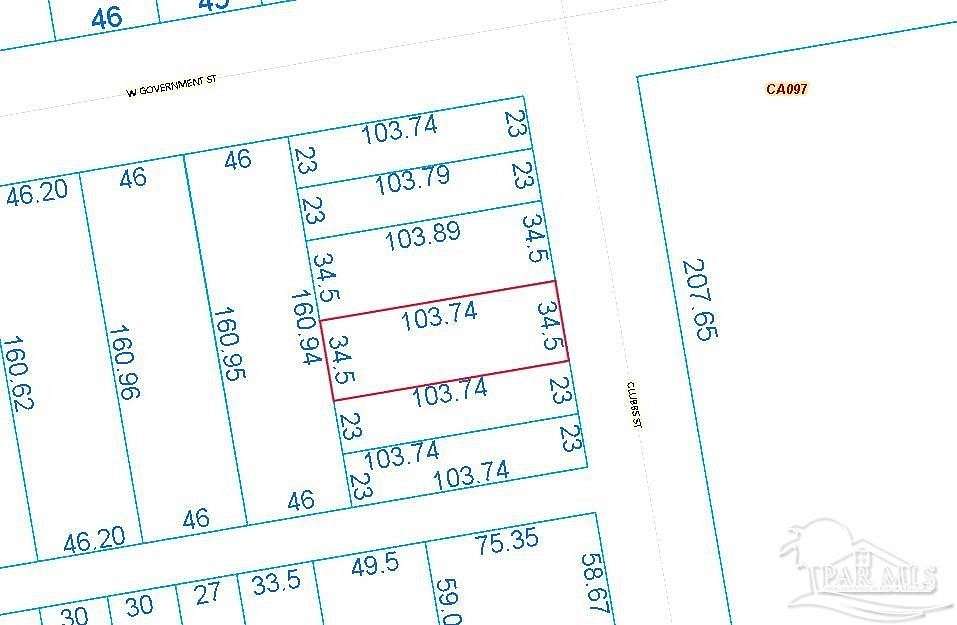 0.08 Acres of Commercial Land for Sale in Pensacola, Florida
