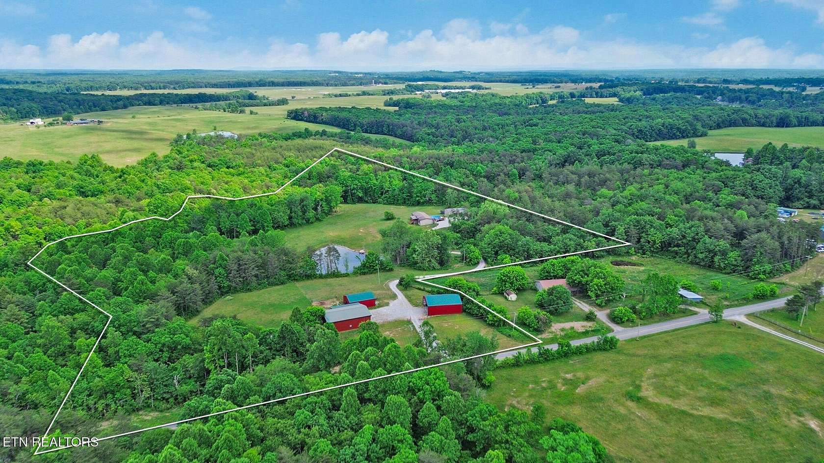 32 Acres of Land with Home for Sale in Clarkrange, Tennessee