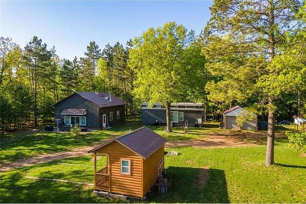 20.1 Acres of Recreational Land with Home for Sale in Webb Lake, Wisconsin