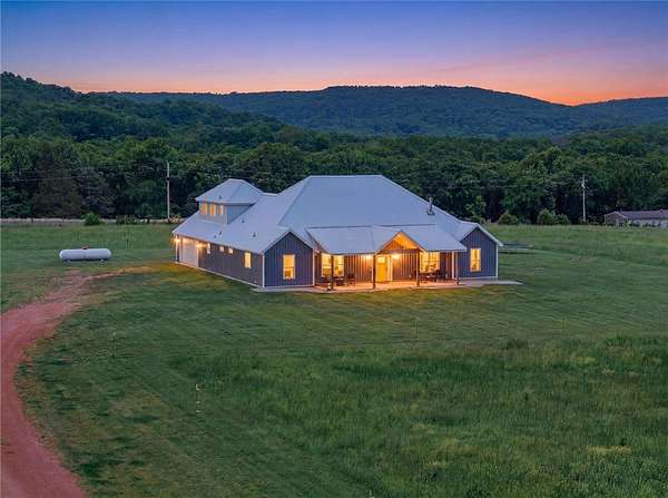 20 Acres of Agricultural Land with Home for Sale in Canehill, Arkansas