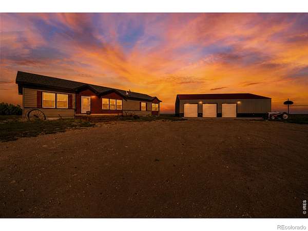 37.5 Acres of Agricultural Land with Home for Sale in Akron, Colorado