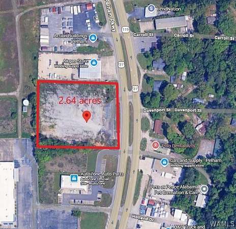 2.64 Acres of Commercial Land for Sale in Pelham, Alabama