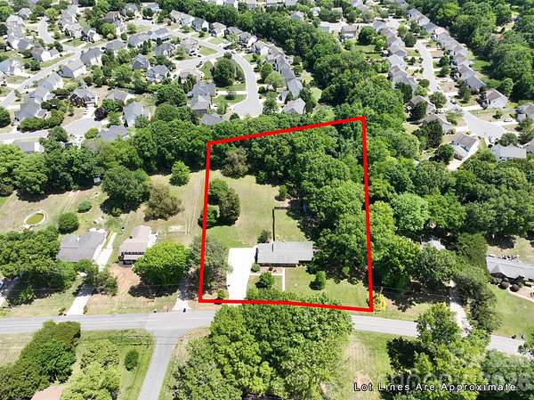 1.68 Acres of Land with Home for Sale in Harrisburg, North Carolina