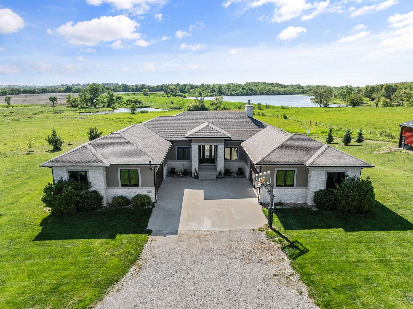 12.1 Acres of Land with Home for Sale in Cumming, Iowa