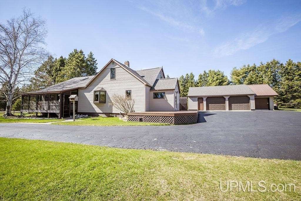 40 Acres of Land with Home for Sale in Gould City, Michigan