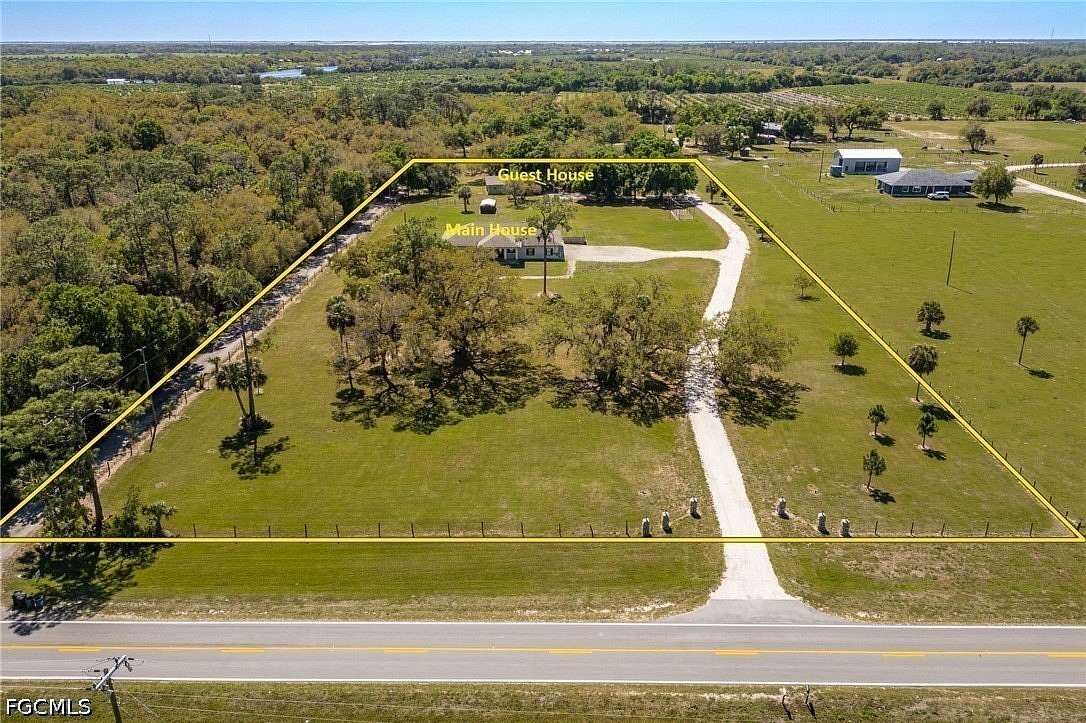 5.75 Acres of Land with Home for Sale in LaBelle, Florida