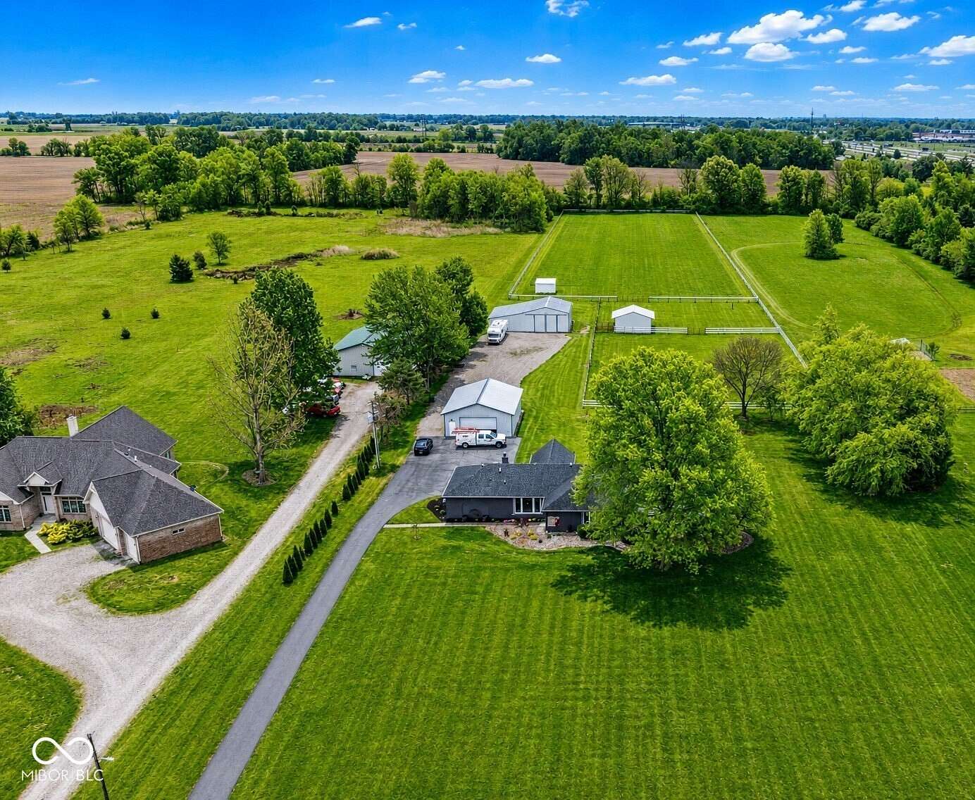 6.28 Acres of Land with Home for Sale in Pittsboro, Indiana
