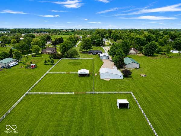 6.28 Acres of Land with Home for Sale in Pittsboro, Indiana