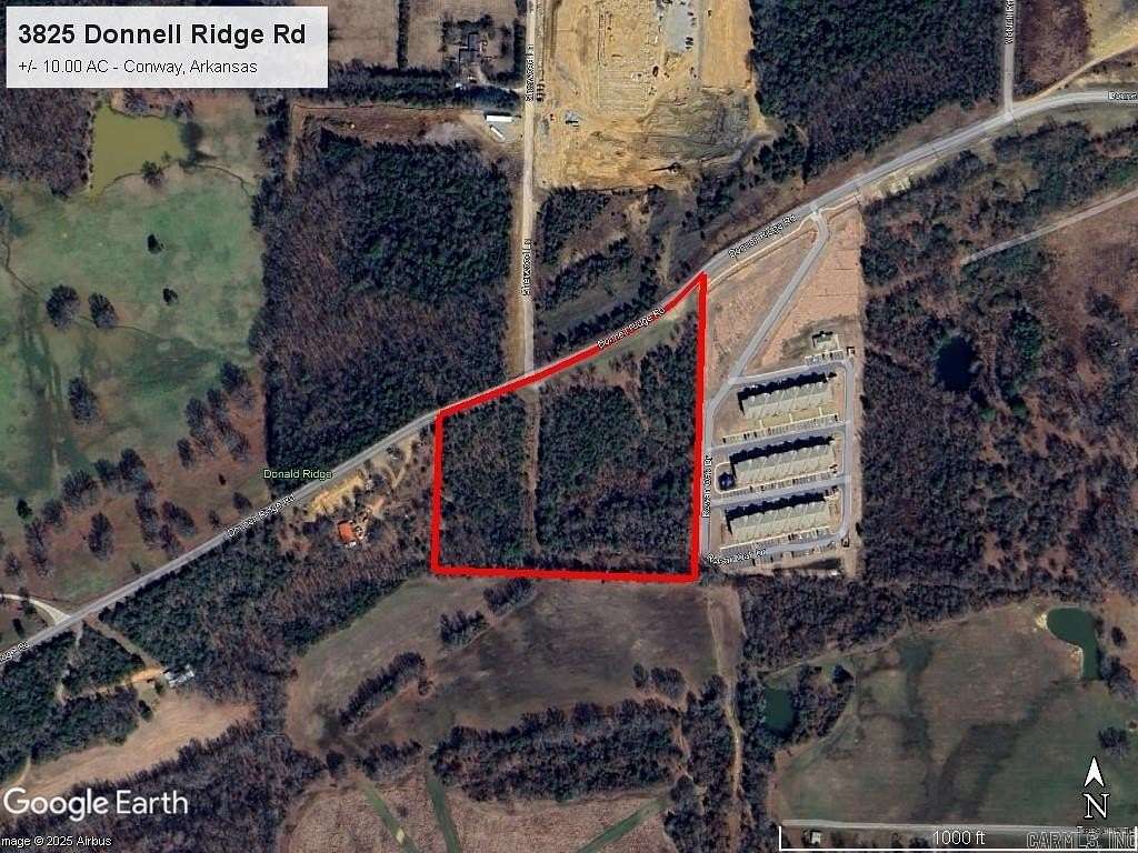 10 Acres of Residential Land for Sale in Conway, Arkansas