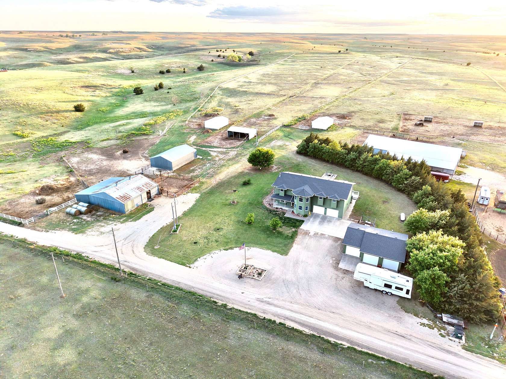 119 Acres of Land with Home for Sale in Hays, Kansas