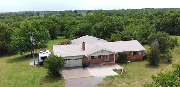 120 Acres of Recreational Land with Home for Sale in Paden, Oklahoma