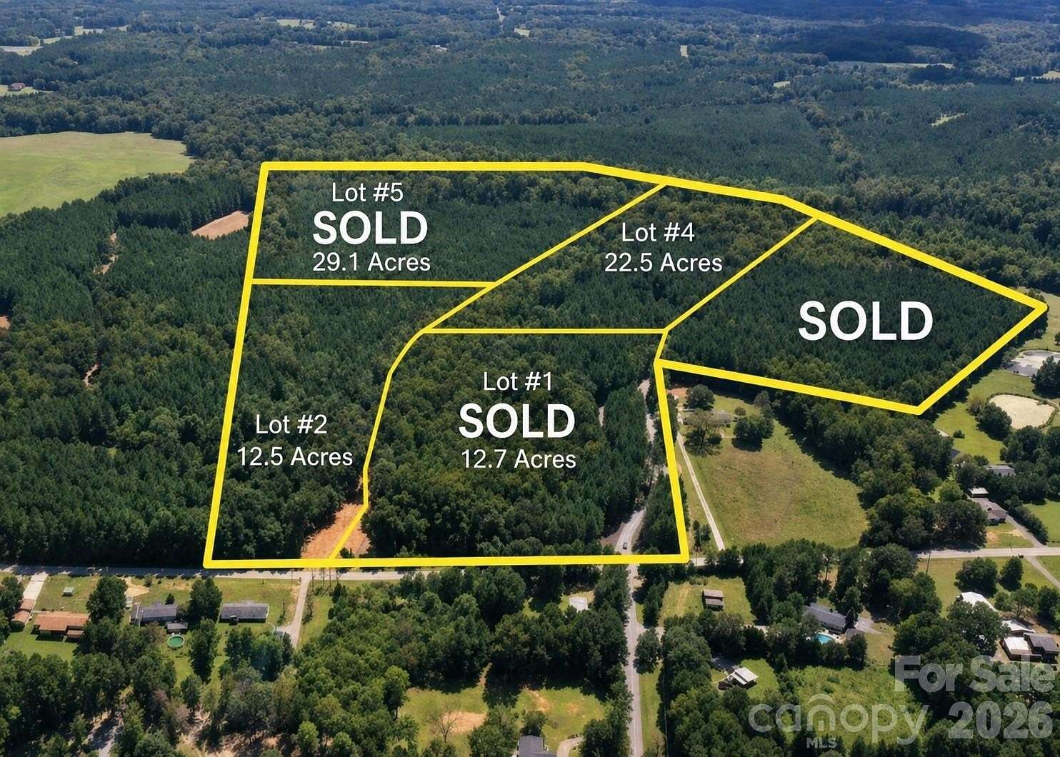 22.5 Acres of Land for Sale in Concord, North Carolina