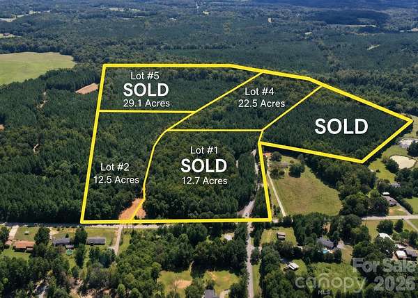 22.5 Acres of Land for Sale in Concord, North Carolina