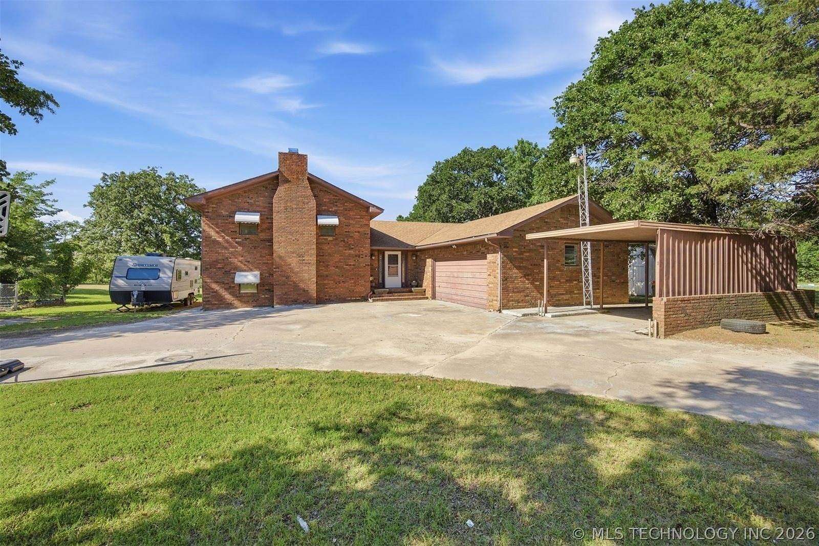 4.78 Acres of Land with Home for Sale in Longtown, Oklahoma