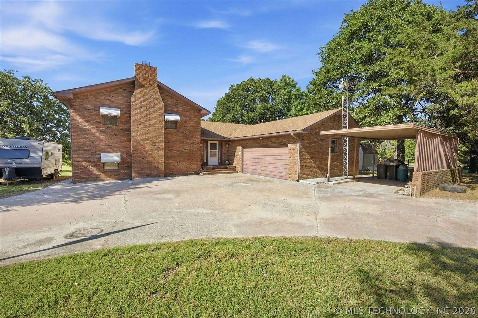 4.78 Acres of Land with Home for Sale in Stigler, Oklahoma