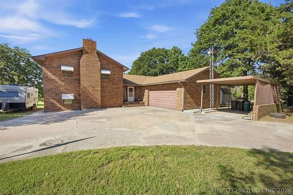 4.78 Acres of Land with Home for Sale in Stigler, Oklahoma