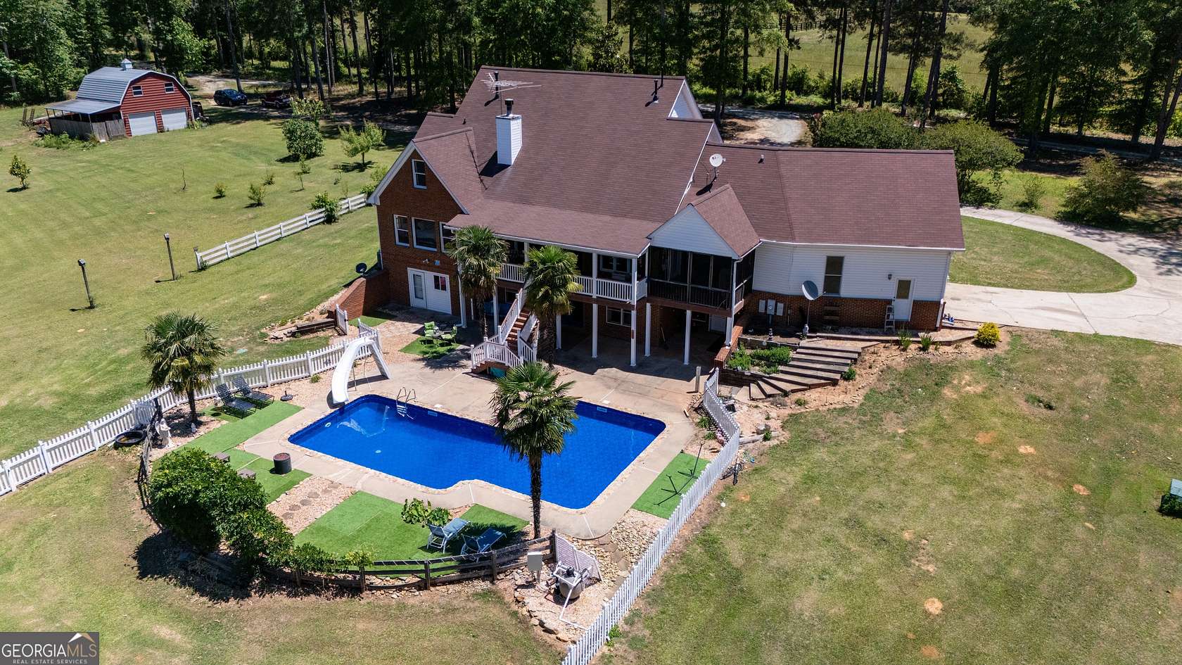 10.5 Acres of Land with Home for Sale in Newnan, Georgia
