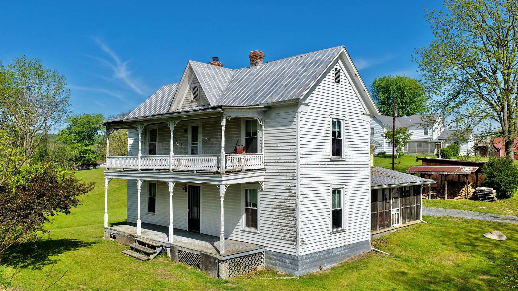 2 Acres of Land with Home for Sale in Falling Spring, West Virginia