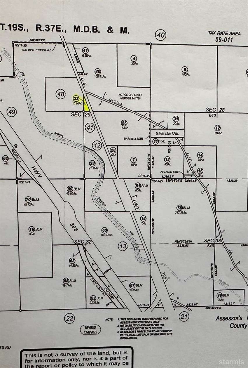 2.24 Acres of Land for Sale in Olancha, California