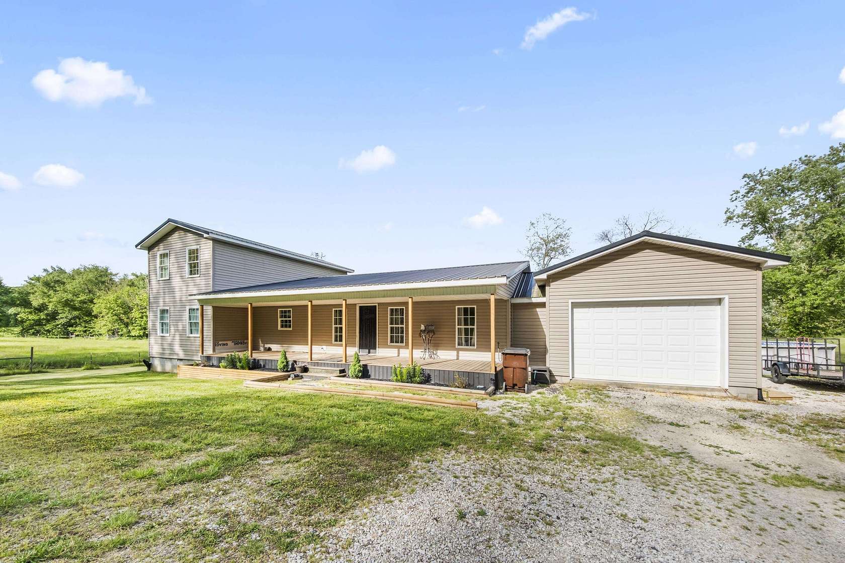 16 Acres of Land with Home for Sale in Pedro, Ohio