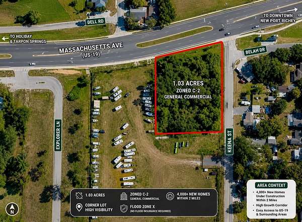 1 Acre of Mixed-Use Land for Sale in New Port Richey, Florida