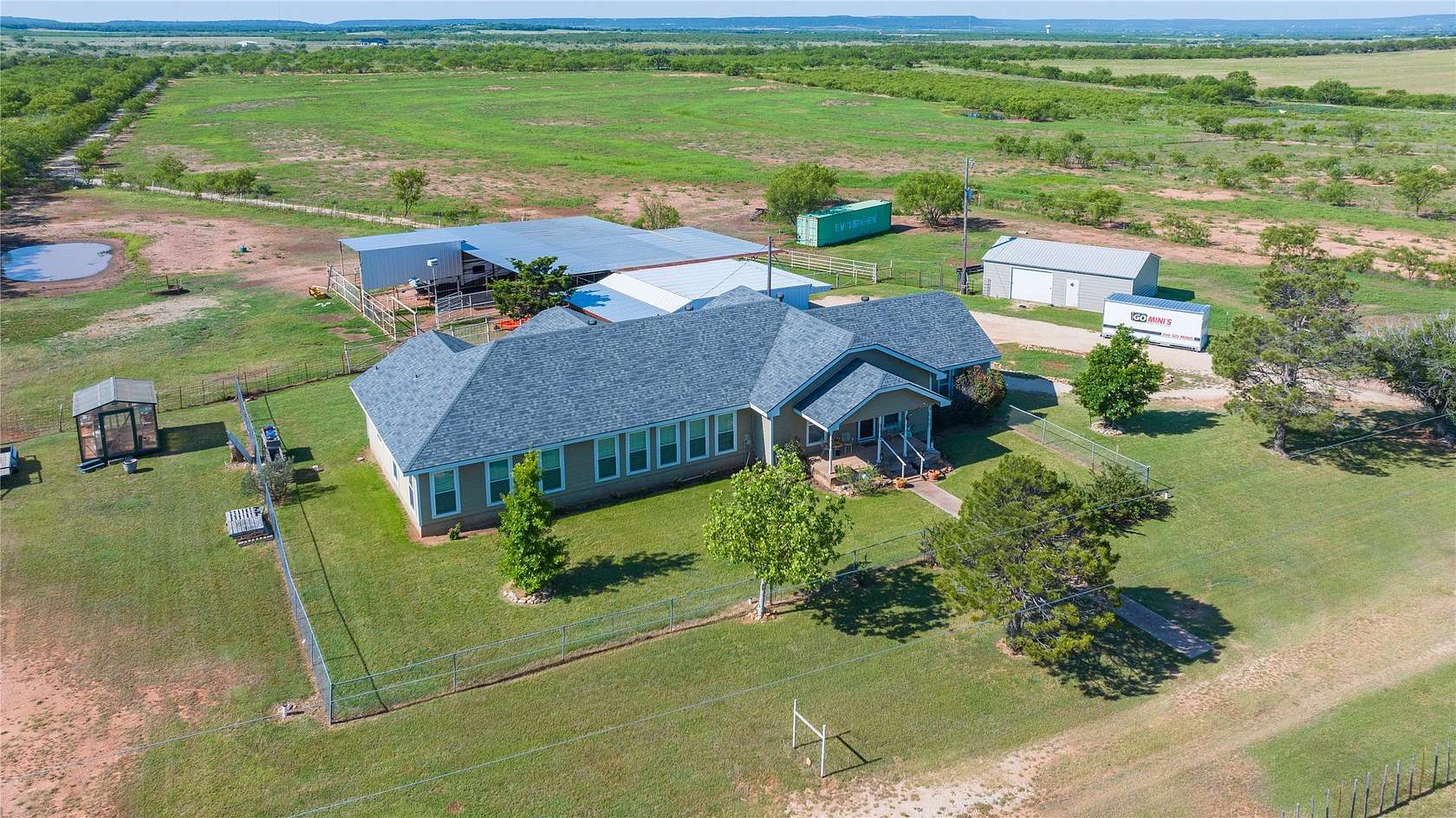 38 Acres of Land with Home for Sale in Clyde, Texas