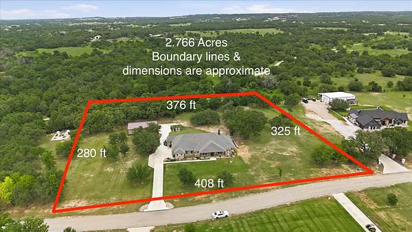 2.77 Acres of Land with Home for Sale in Weatherford, Texas