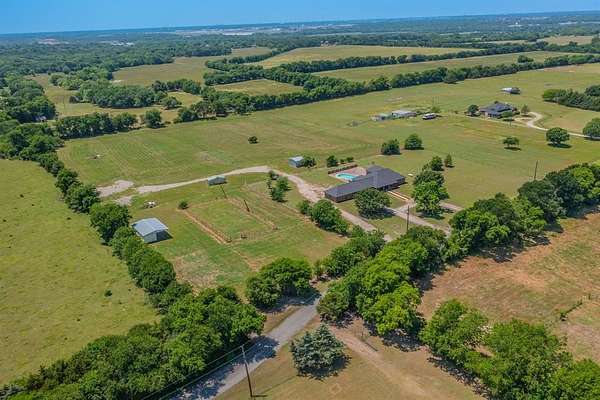 10 Acres of Land with Home for Sale in New Hope, Texas