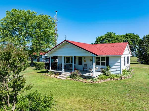 14.3 Acres of Land with Home for Sale in Center Ridge, Arkansas