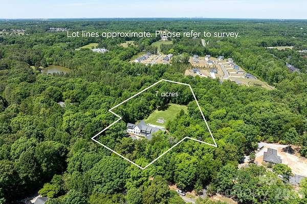 7 Acres of Land with Home for Sale in Waxhaw, North Carolina