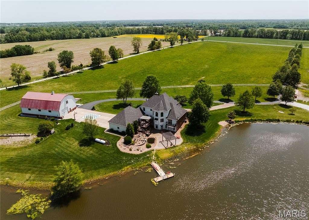 47 Acres of Agricultural Land with Home for Sale in Moscow Mills, Missouri