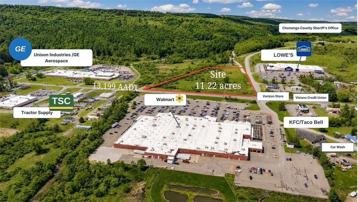 11.2 Acres of Commercial Land for Sale in Norwich, New York
