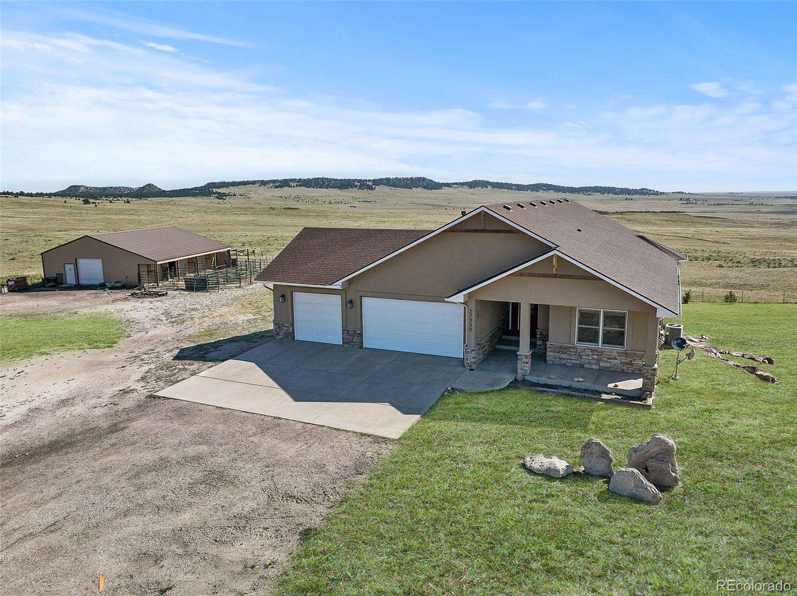 40 Acres of Land with Home for Sale in Peyton, Colorado