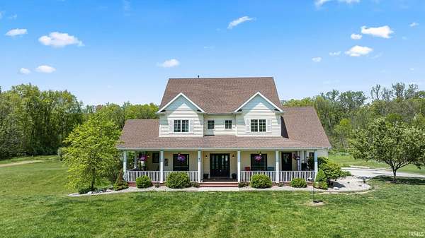 8.59 Acres of Land with Home for Sale in Huntertown, Indiana
