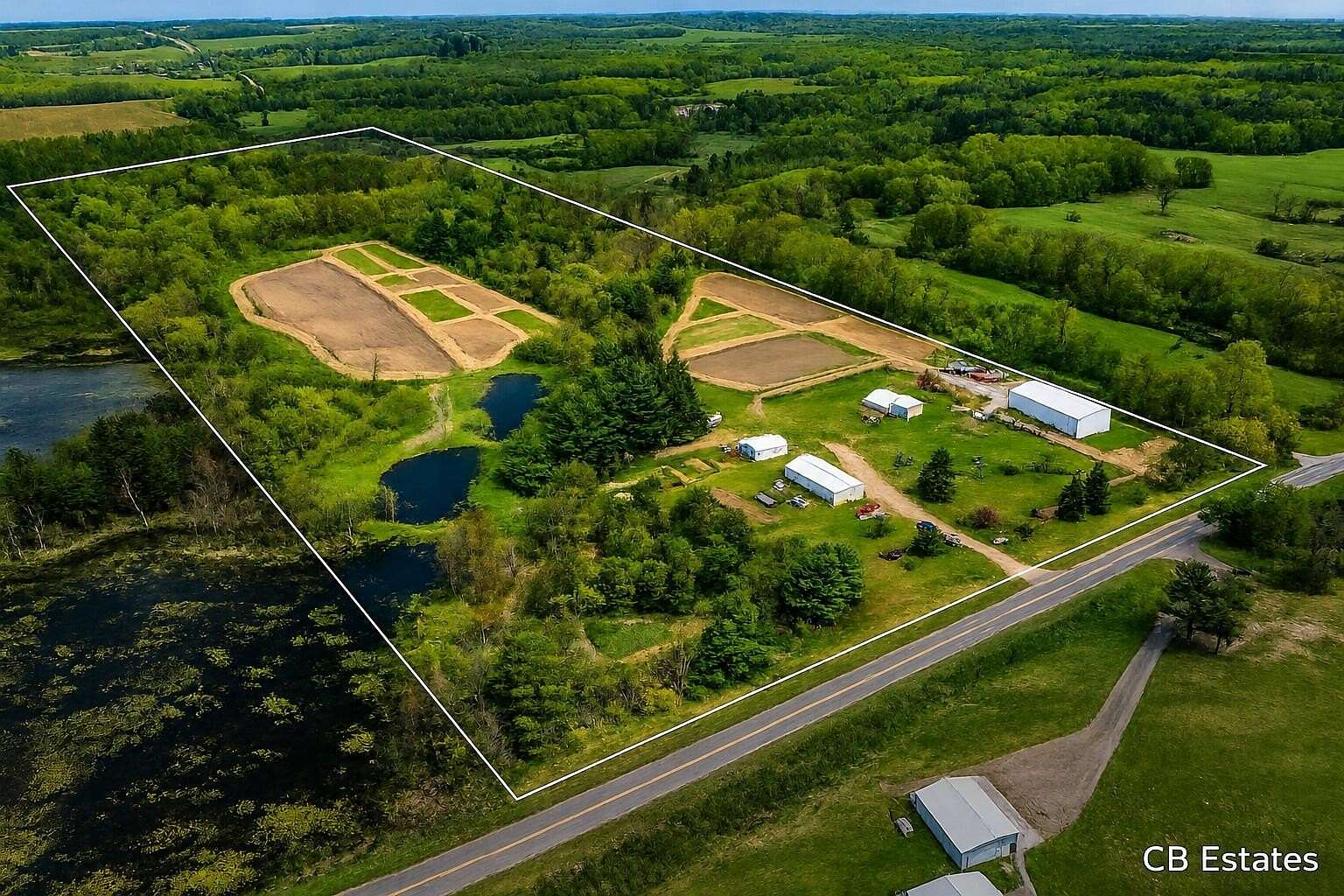 80 Acres of Land with Home for Sale in Big Rapids, Michigan