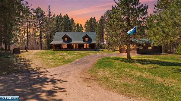25 Acres of Recreational Land with Home for Sale in Embarrass, Minnesota