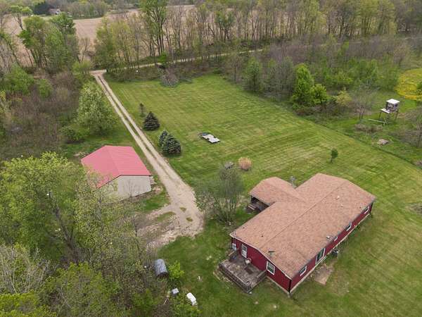 18 Acres of Recreational Land with Home for Sale in Homer, Michigan
